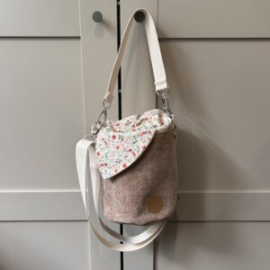 PROJEKTOWNIK Duży Beżowe Kwiatuszki