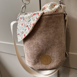 PROJEKTOWNIK Duży Beżowe Kwiatuszki