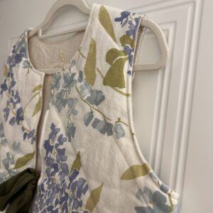 Kamizelka beżowe kwiaty S/M