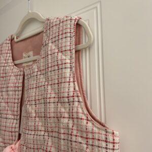 Kamizelka różowa krateczka L/XL