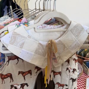 Kołnierzyk patchwork kremowy