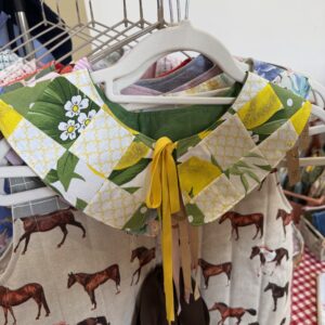 Kołnierzyk patchwork cytrynki
