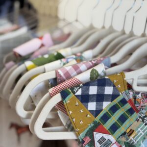 Kołnierzyk patchwork miasteczko